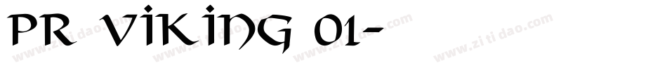 PR Viking 01字体转换